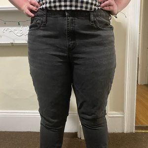 High Rise Black Jeans